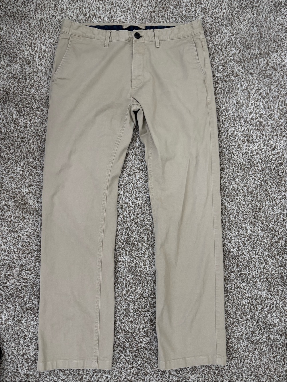 Zara Man Basic Collection Khaki Chino Pants 32‎
